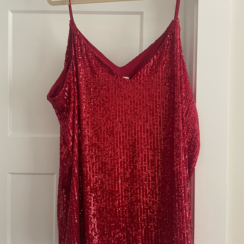 Calvin Klein Red Sequin Camisole